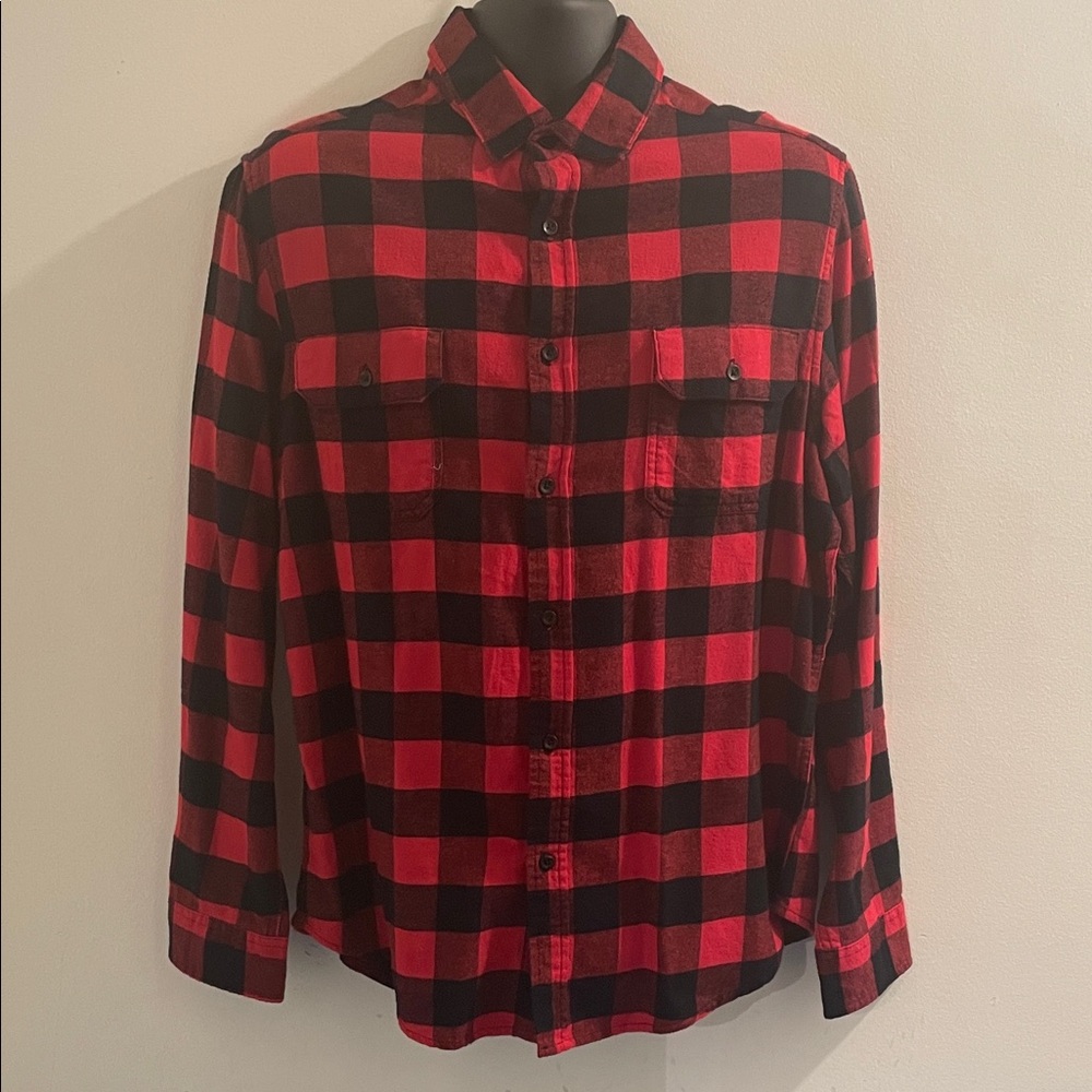 Goodfellow & Co Red and Black Checkered Men's Shirt